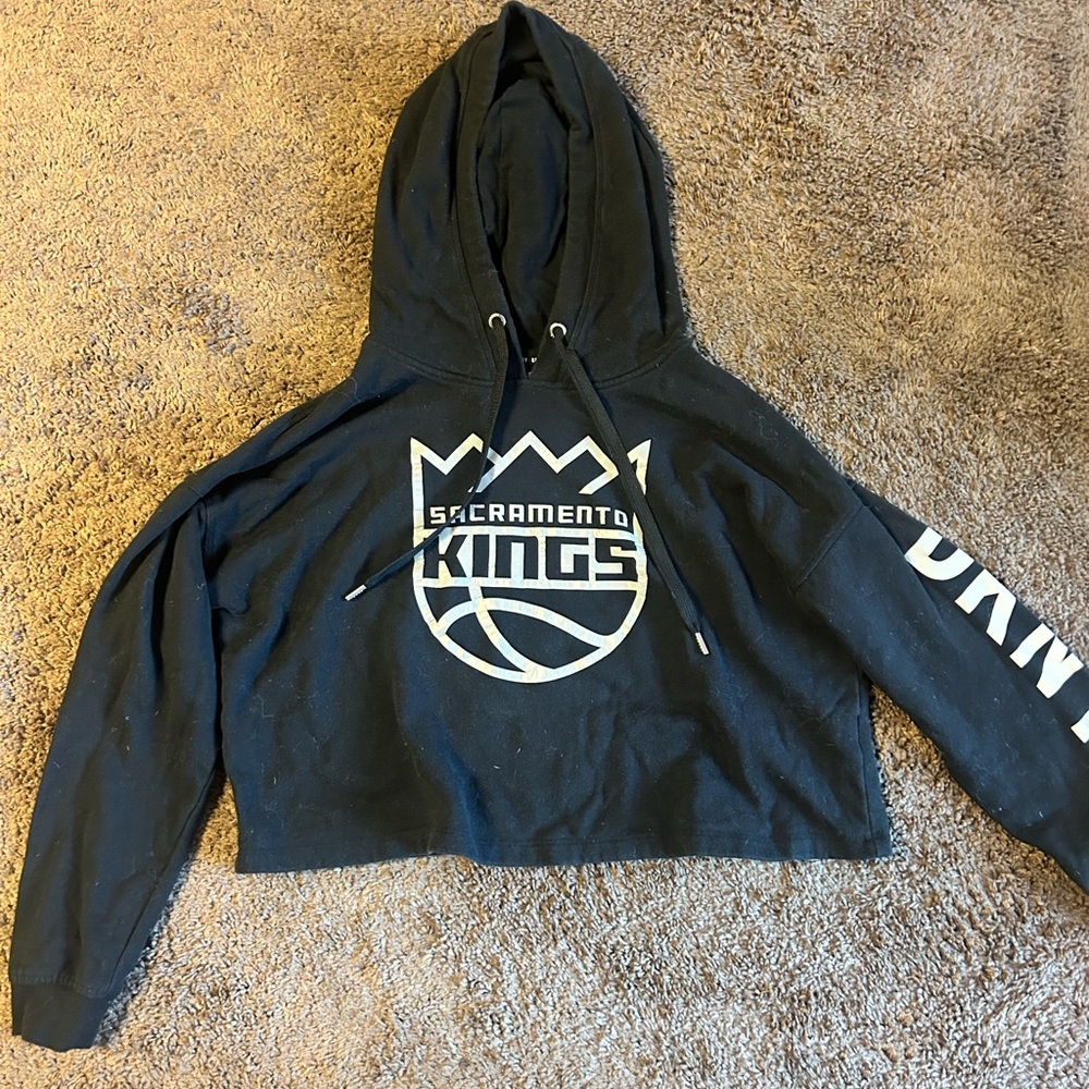 DKNY Black Hoodie Jacket Sacramento Kings
